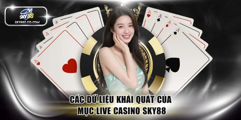 Các dữ liệu khái quát của mục Live Casino SKY88
