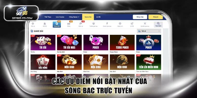 Các ưu điểm nổi bật nhất của sòng bạc trực tuyến 