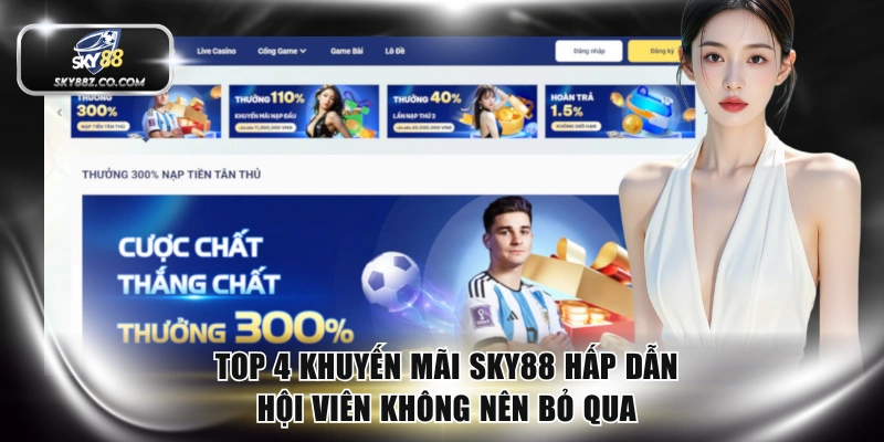 Top 4 Khuyến Mãi SKY88 Hấp Dẫn Hội Viên Không Nên Bỏ Qua