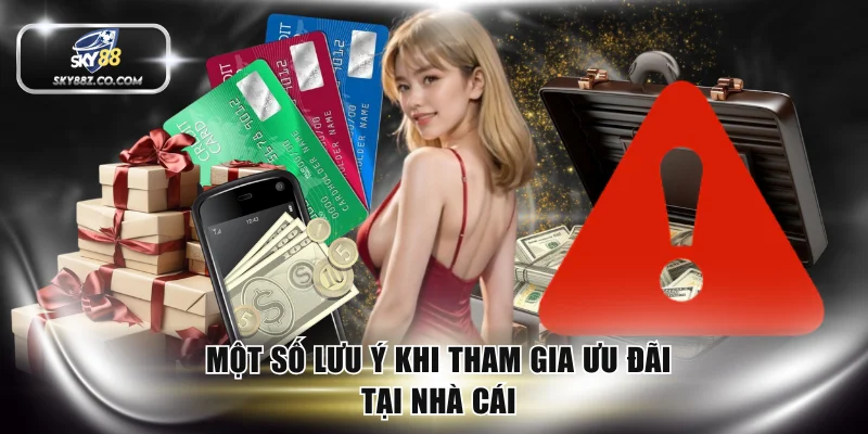Một số lưu ý khi tham gia ưu đãi tại nhà cái